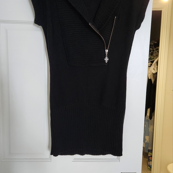 Guess hooded sweater dress with front half zipper Size M - Picture 4 of 6